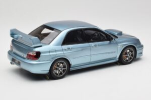 Subaru Impreza WRX STi WR1 GD P. Solberg Edition Ice Blue Metallic Otto 1:18 OT1114 Derva - nuotrauka 2 iš 6
