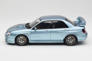 Subaru Impreza WRX STi WR1 GD P. Solberg Edition Ice Blue Metallic Otto 1:18 OT1114 Derva - nuotrauka 3 iš 6