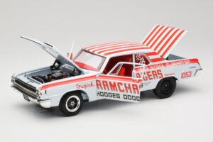 Dodge 330 Super Stock Ramchargers NHRA 1964 Highway 61 1:18 50044 Metalas - nuotrauka 2 iš 8