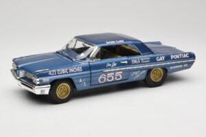 Pontiac Catalina Super Duty Super Stock #655 Mėlynas 1962 Auto World 1:18 AW201/06 Metalas