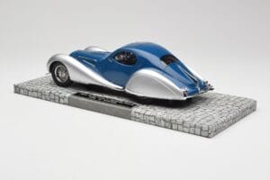 Talbot-Lago T150 C-SS Coupe Mėlynas Sidabrinis Minichamps 1:18 107117122 Derva - nuotrauka 5 iš 6