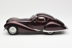 Talbot-Lago T150 C-SS Figoni & Falaschi Teardrop Tamsus Bordeaux Metalinis CMC 1:18 M-179 Metalas - nuotrauka 3 iš 6