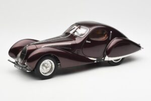 Talbot-Lago T150 C-SS Figoni & Falaschi Teardrop Tamsus Bordeaux Metalinis CMC 1:18 M-179 Metalas