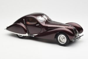 Talbot-Lago T150 C-SS Figoni & Falaschi Teardrop Tamsus Bordeaux Metalinis CMC 1:18 M-179 Metalas - nuotrauka 6 iš 6