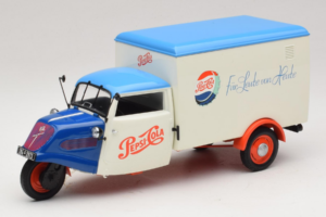 Tempo Dreirad Kastenwagen Pepsi Minichamps 1:18 150099024 Metalas