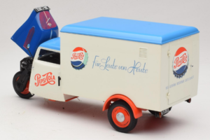 Tempo Dreirad Kastenwagen Pepsi Minichamps 1:18 150099024 Metalas - nuotrauka 5 iš 8