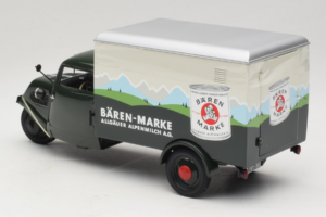 Tempo Hanseat Kastenwagen Baren Marken Minichamps 1:18 150099045 Metalas - nuotrauka 5 iš 6