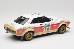 Toyota Celica 2000 GT RA21 #18 J-L. Therier RAC Rally 1977 IXO 1:18 18RMC189C Metalas - nuotrauka 2 iš 6