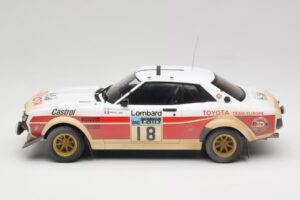 Toyota Celica 2000 GT RA21 #18 J-L. Therier RAC Rally 1977 IXO 1:18 18RMC189C Metalas - nuotrauka 3 iš 6