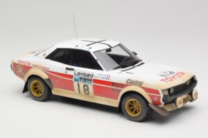 Toyota Celica 2000 GT RA21 #18 J-L. Therier RAC Rally 1977 IXO 1:18 18RMC189C Metalas - nuotrauka 4 iš 6