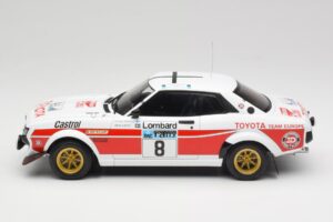 Toyota Celica 2000 GT RA21 #8 H. Mikkola / A. Hertz RAC Rally 1977 IXO 1:18 18RMC189A Metalas - nuotrauka 3 iš 6