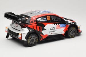 Toyota GR Yaris Rally1 #69 Toyota Gazoo Racing WRT K. Rovanpera / J. Halttunen Rally Finland 2024 IXO 1:18 18RMC218 Metalas - nuotrauka 2 iš 6
