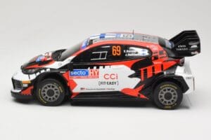 Toyota GR Yaris Rally1 #69 Toyota Gazoo Racing WRT K. Rovanpera / J. Halttunen Rally Finland 2024 IXO 1:18 18RMC218 Metalas - nuotrauka 3 iš 6