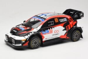 Toyota GR Yaris Rally1 #69 Toyota Gazoo Racing WRT K. Rovanpera / J. Halttunen Rally Finland 2024 IXO 1:18 18RMC218 Metalas