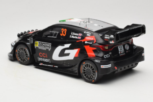Toyota GR Yaris WRC #33 E. Evans / S. Martin Rally Monte Carlo 2025 IXO 1:18 18RMC229B Metalas - nuotrauka 5 iš 6
