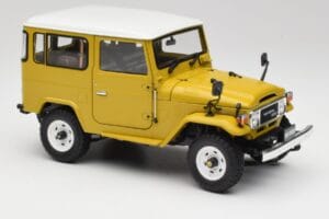 Toyota Land Cruiser FJ40 Garstyčių Geltonas Kyosho 1:18 08971Y Metalas - nuotrauka 6 iš 8