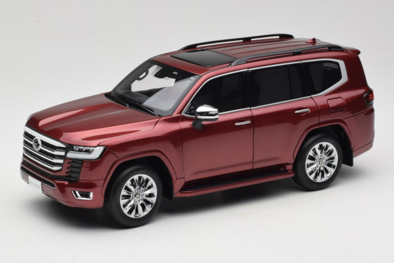 Toyota Land Cruiser LC300 ZX Raudonas LCD 1:18 LCD18013-ZX-RE Metalas