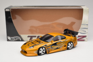 Toyota Supra A80 Auksinis Tunerz Edition Hot Wheels 1:18 B6091 Metalas - nuotrauka 7 iš 7