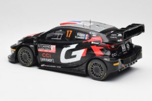 Toyota GR Yaris Rally1 #17 S. Ogier / V. Landais Rally Monte Carlo 2024 IXO 1:18 18RMC196 Metalas - nuotrauka 5 iš 6