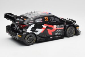 Toyota Yaris Rally1 WRC #33 E. Evans / S. Martin Rally Monte Carlo Night Version 2024 IXO 1:18 18RMC197 Metalas - nuotrauka 2 iš 6
