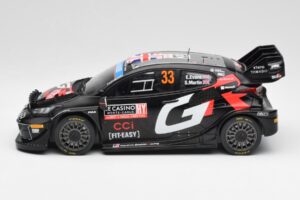 Toyota Yaris Rally1 WRC #33 E. Evans / S. Martin Rally Monte Carlo Night Version 2024 IXO 1:18 18RMC197 Metalas - nuotrauka 3 iš 6