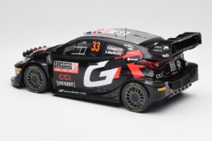 Toyota Yaris Rally1 WRC #33 E. Evans / S. Martin Rally Monte Carlo Night Version 2024 IXO 1:18 18RMC197 Metalas - nuotrauka 5 iš 6