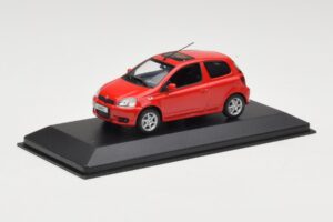 Toyota Yaris TS Raudonas Minichamps 1:43 430166062 Metalas - nuotrauka 2 iš 4