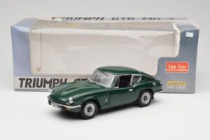 Triumph GT6 Mk3 Žalias Sun Star 1:18 1055 Metalas - nuotrauka 8 iš 8