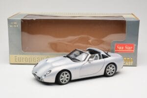 TVR Tuscan Mk2 Sidabrinis Sun Star 1:18 4462 Metalas - nuotrauka 8 iš 8