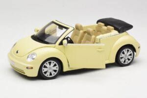 Volkswagen Beetle Kabrioletas Geltonas Gate 1:18 VW24108 Metalas - nuotrauka 2 iš 8