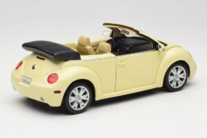 Volkswagen Beetle Kabrioletas Geltonas Gate 1:18 VW24108 Metalas - nuotrauka 3 iš 8