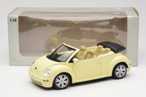 Volkswagen Beetle Kabrioletas Geltonas Gate 1:18 VW24108 Metalas - nuotrauka 8 iš 8