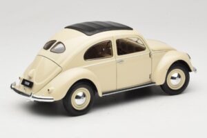 Volkswagen Beetle Type 1 Classic Baltas Welly 1:18 18040W Metalas - nuotrauka 3 iš 8