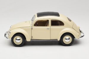 Volkswagen Beetle Type 1 Classic Baltas Welly 1:18 18040W Metalas - nuotrauka 4 iš 8