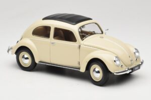 Volkswagen Beetle Type 1 Classic Baltas Welly 1:18 18040W Metalas - nuotrauka 6 iš 8