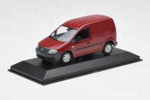 Volkswagen Caddy 2K Tamsiai Raudonas Minichamps 1:43 CADDY004 Metalas - nuotrauka 2 iš 4