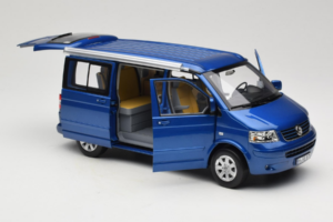 Volkswagen California T4 Ravenna Blue Metallic Norev 1:18 188607 Metalas - nuotrauka 5 iš 8