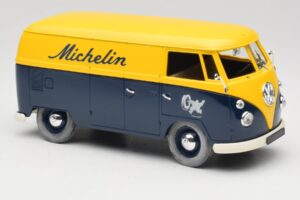 Volkswagen T1 Combi Michelin Juodas & Geltonas Solido 1:18 9406 Metalas - nuotrauka 6 iš 8