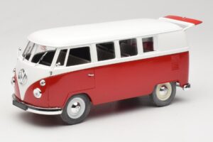 Volkswagen Combi T1 Raudonas & Baltas Solido 1:18 8031 Metalas - nuotrauka 2 iš 8
