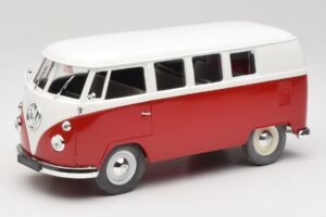 Volkswagen Combi T1 Raudonas & Baltas Solido 1:18 8031 Metalas
