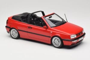Volkswagen Golf Kabrioletas Mk3 Raudonas Norev 1:18 188433 Metalas - nuotrauka 4 iš 6