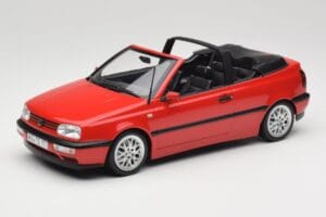 Volkswagen Golf Kabrioletas Mk3 Raudonas Norev 1:18 188433 Metalas