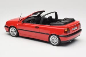 Volkswagen Golf Kabrioletas Mk3 Raudonas Norev 1:18 188433 Metalas - nuotrauka 5 iš 6