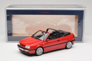 Volkswagen Golf Kabrioletas Mk3 Raudonas Norev 1:18 188433 Metalas - nuotrauka 6 iš 6