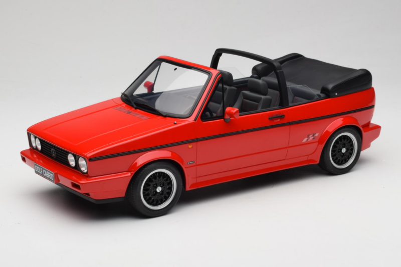 Volkswagen Golf Mk1 Kabrioletas Sportline Raudonas Otto 1:12 G095 Derva