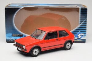 Volkswagen Golf GTI Mk1 Raudonas Solido 1:18 8166 Metalas - nuotrauka 8 iš 8