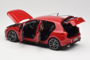 Volkswagen Golf GTI Mk8 Tornado Red Norev 1:18 188595 Metalas - nuotrauka 5 iš 8