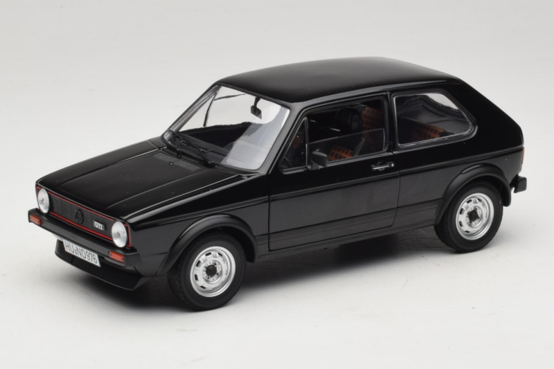 Volkswagen Golf Mk1 GTI Juodas Norev 1:18 188487 Metalas