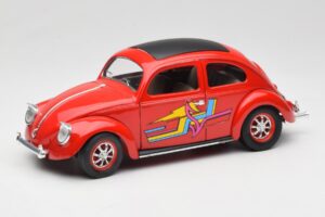 Volkswagen Vabalas Raudonas Solido 1:18 8306 Metalas