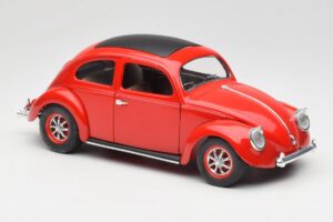 Volkswagen Vabalas Raudonas Solido 1:18 8306 Metalas - nuotrauka 6 iš 8